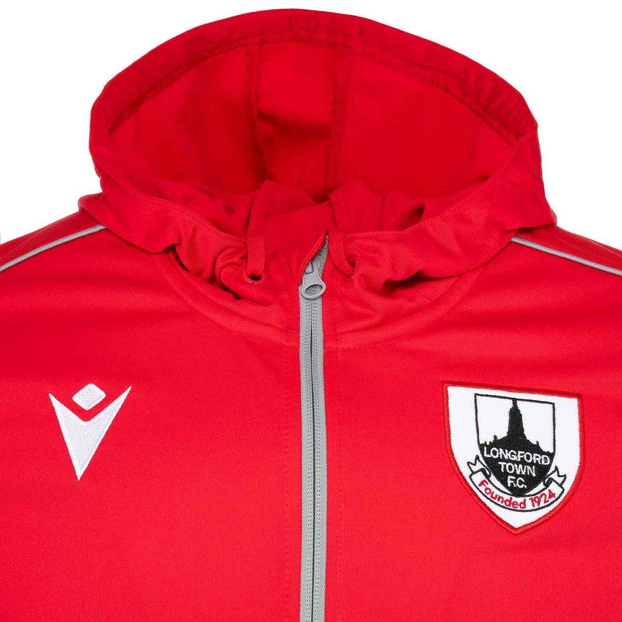 Macron Longford Town FC 2025 Full-Zip Hoodie