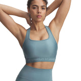 UA Wms Crossback Mid Bra Blue