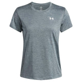 UA Wms Tech SSC Tee- Twist Blue