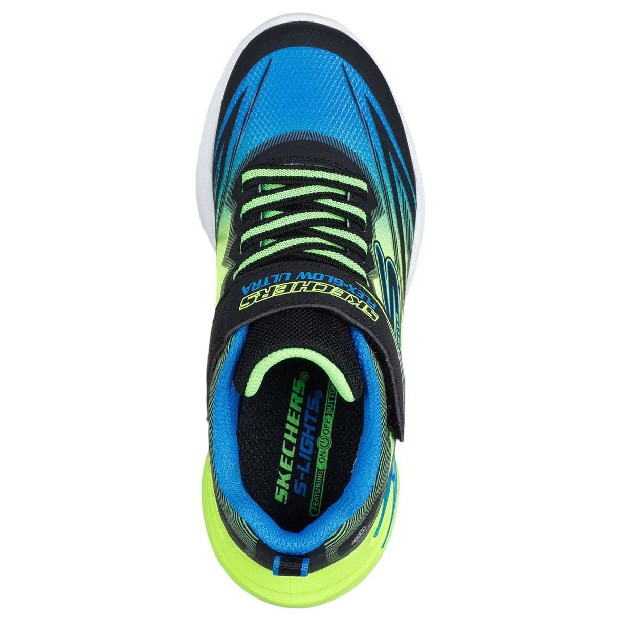 Skechers Jr B SLights FlexGlow Ultra Blu