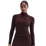 Nike Wmns ONE DF FZ FIT JKT Maroon
