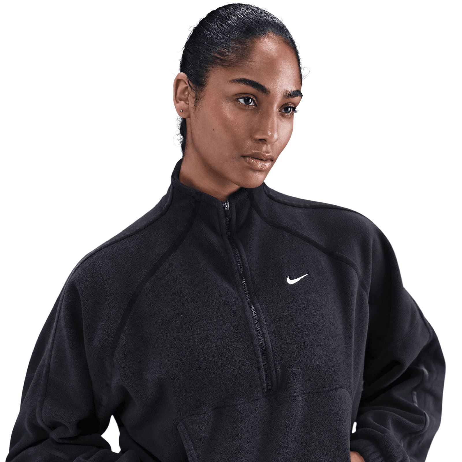 womens nike therma half zip