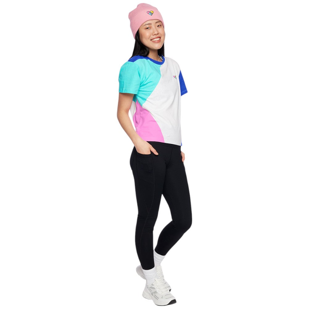 Peachylean Graphic Print Womens Everyday Workout T-Shirt
