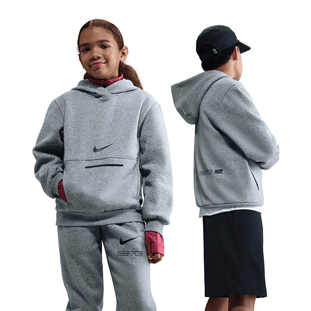 Nike Kids NSW CLUB FLC HOODY BRND Grey