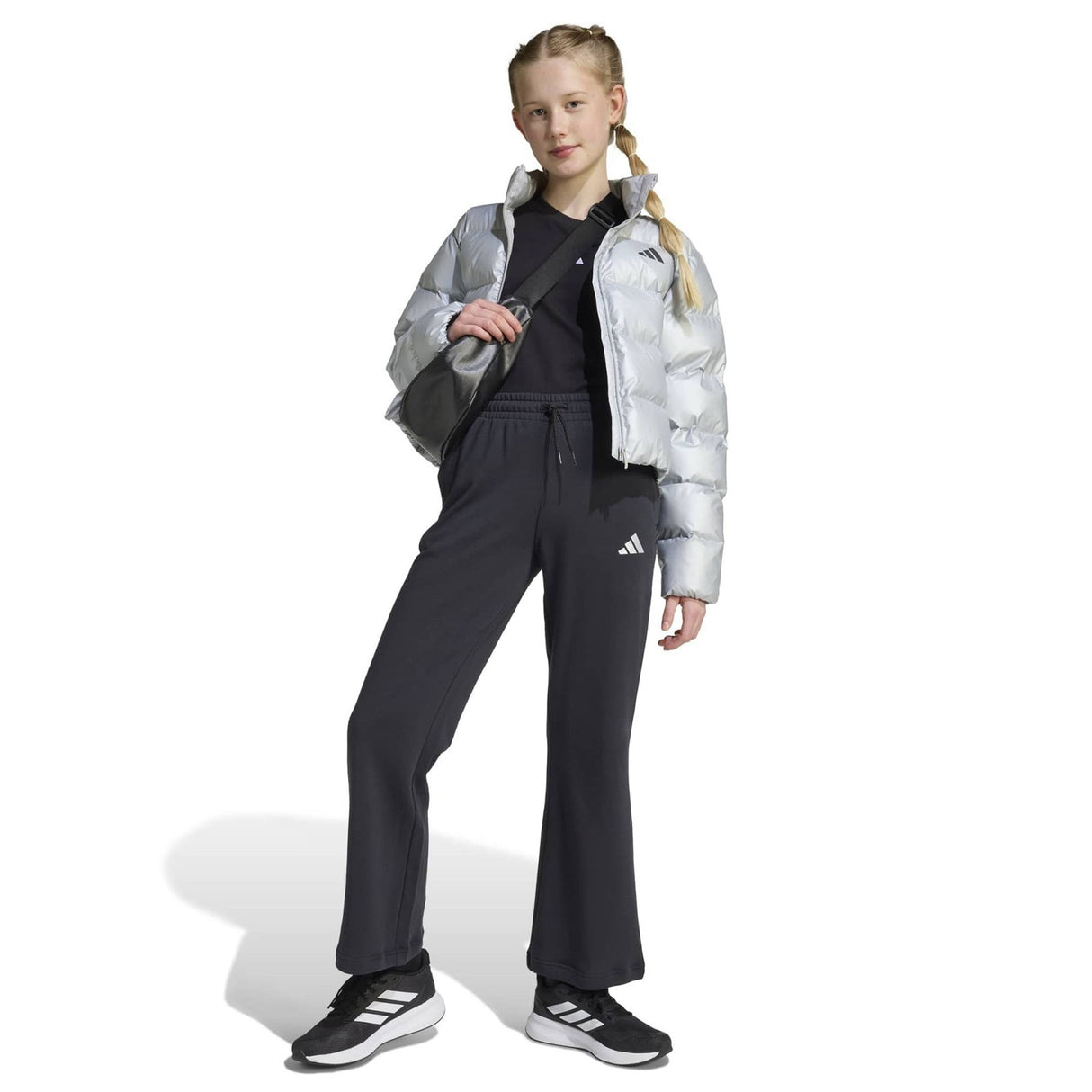 adidas Jr Girls GLAM Pants Black