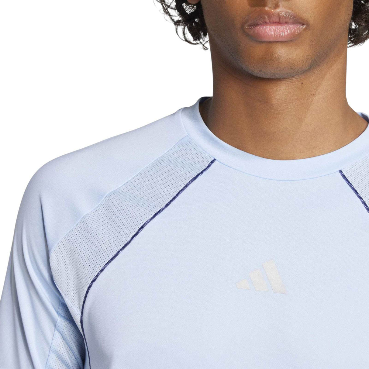 adidas Mens TECH APP TEE Blue