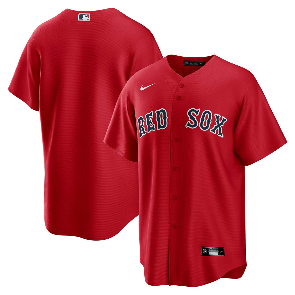 Nike Boston Red Sox Game Alternate Jersey - Front and Back