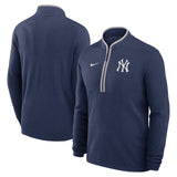 Nike New York Yankees Victory Half Zip Top - Front and Back