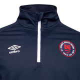 Umbro St Patricks Football Euro 2025 Mens Half-Zip Warm Up Top Close-Up Chest View