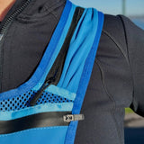 EOS Elite RainGuard Reflective Running Vest Model Close-Up Shoulder View