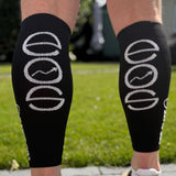 EOS Calf Compression Sleeves Black Back View