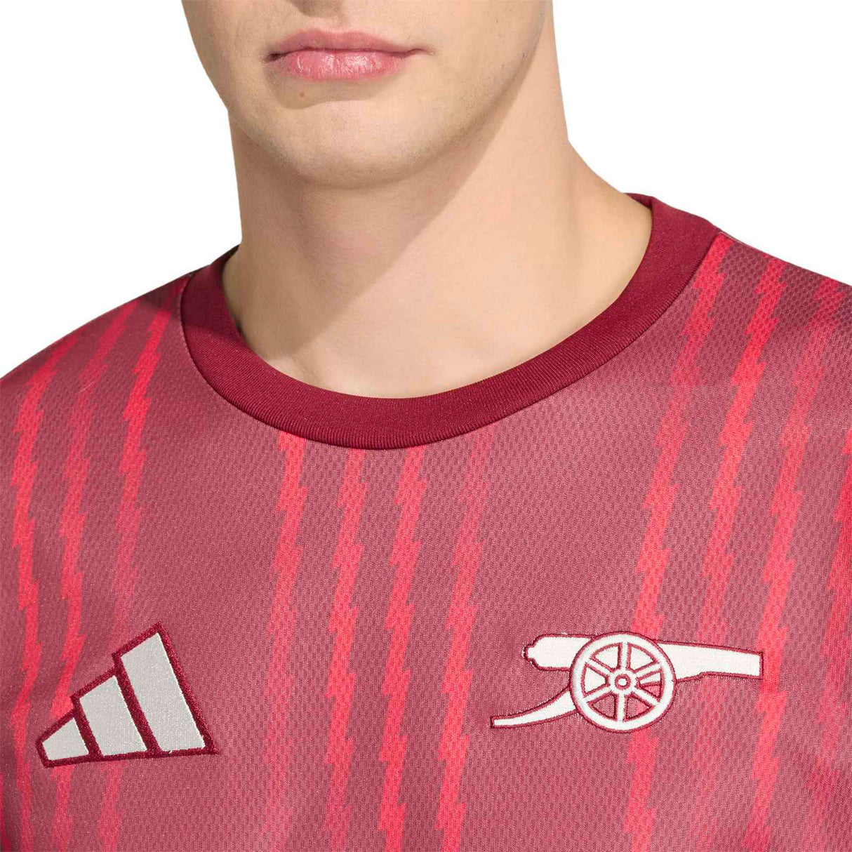 adidas AFC 25 PM Crew Top Maroon