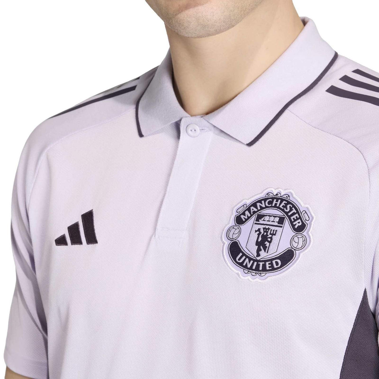 adidas MUFC 25 Polo Purple