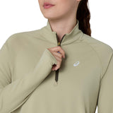 ASICS  WMS NAGINO RUN ADJUST HOODIE GRN
