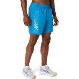 ASICS MENS ICON 7IN SHORT BLUE