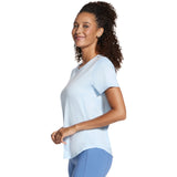 SKECHERS WMS GO DRI SWIFT TEE BLUE