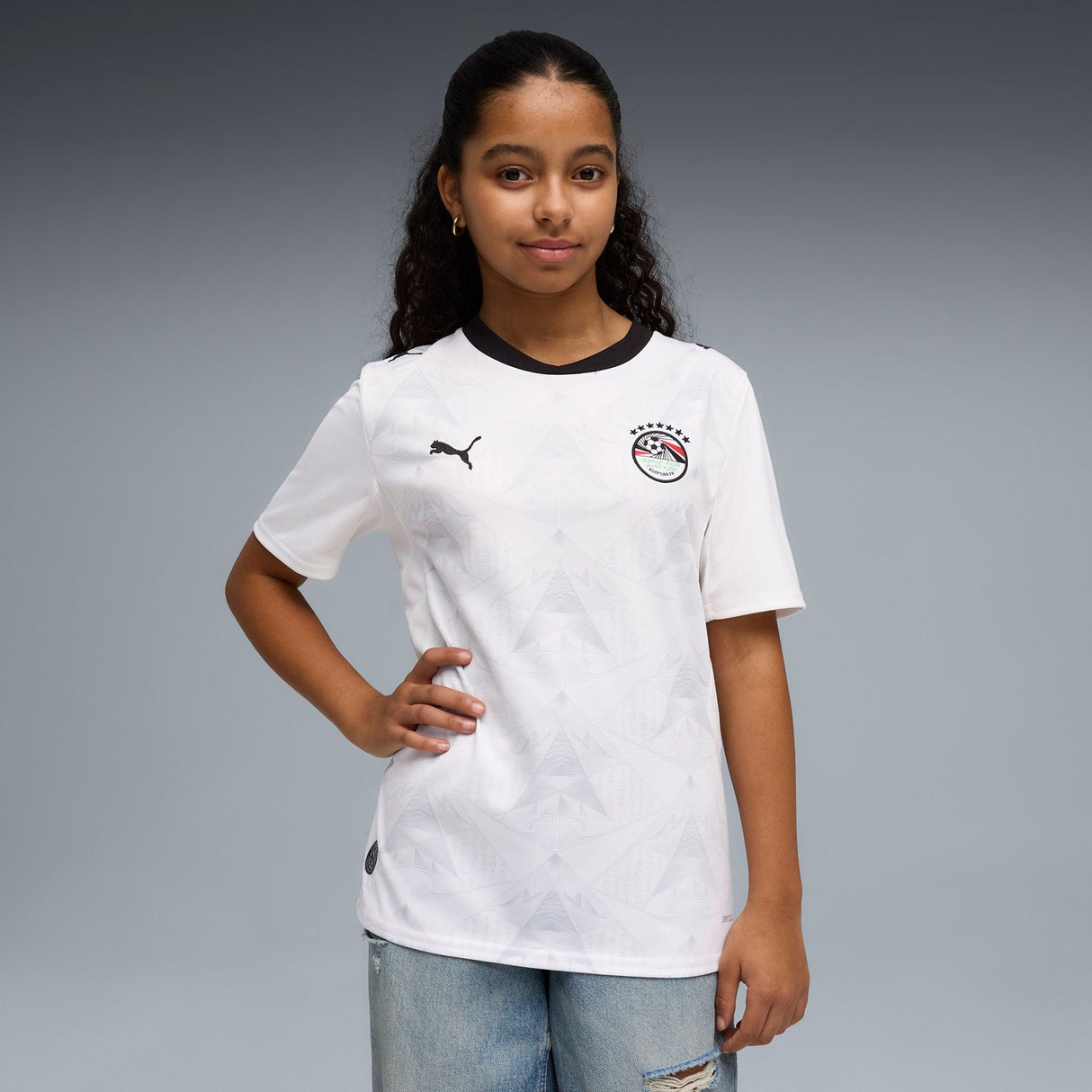 PUMA EGYPT WC26 KIDS AWAY JERSEY WHITE