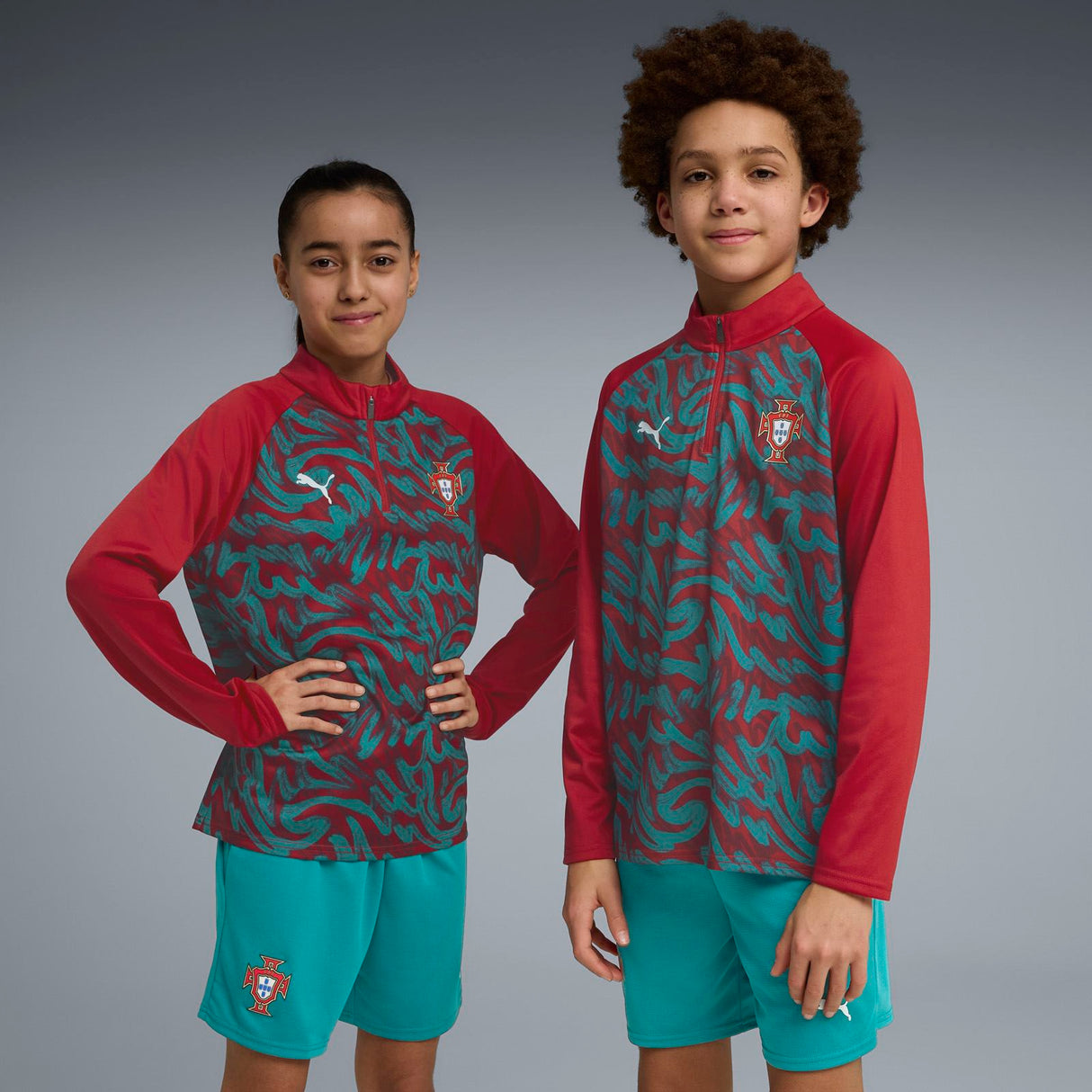 PUMA PORTUGAL WC26 KIDS PM QZ TOP RED