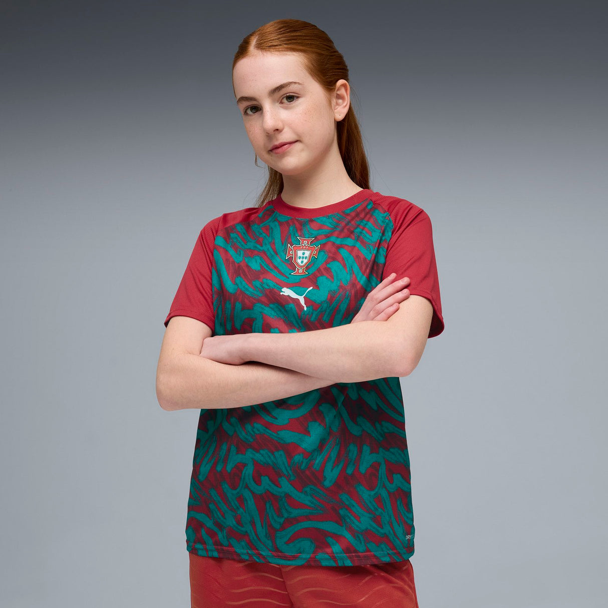 PUMA PORTUGAL WC26 KIDS PM JERSEY RED