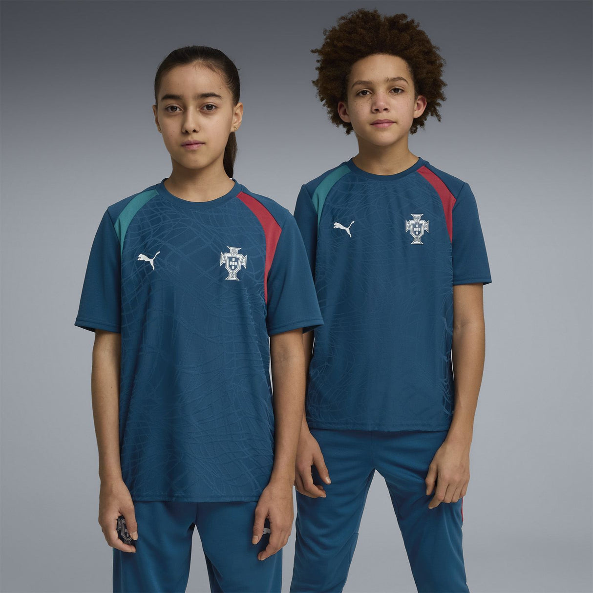 PUMA PORTUGAL WC26 KID TRAIN JERSEY NAVY