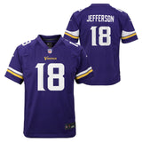 NIKE VIKINGS JEFFERSON 18 KIDS JSY PUR