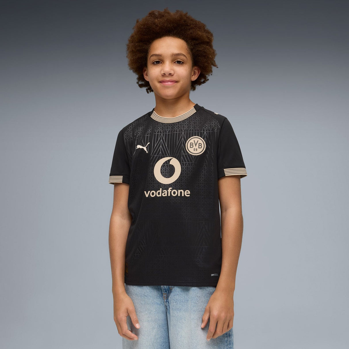 PUMA BVB 25SPECIAL ED KIDS JERSEY BLK