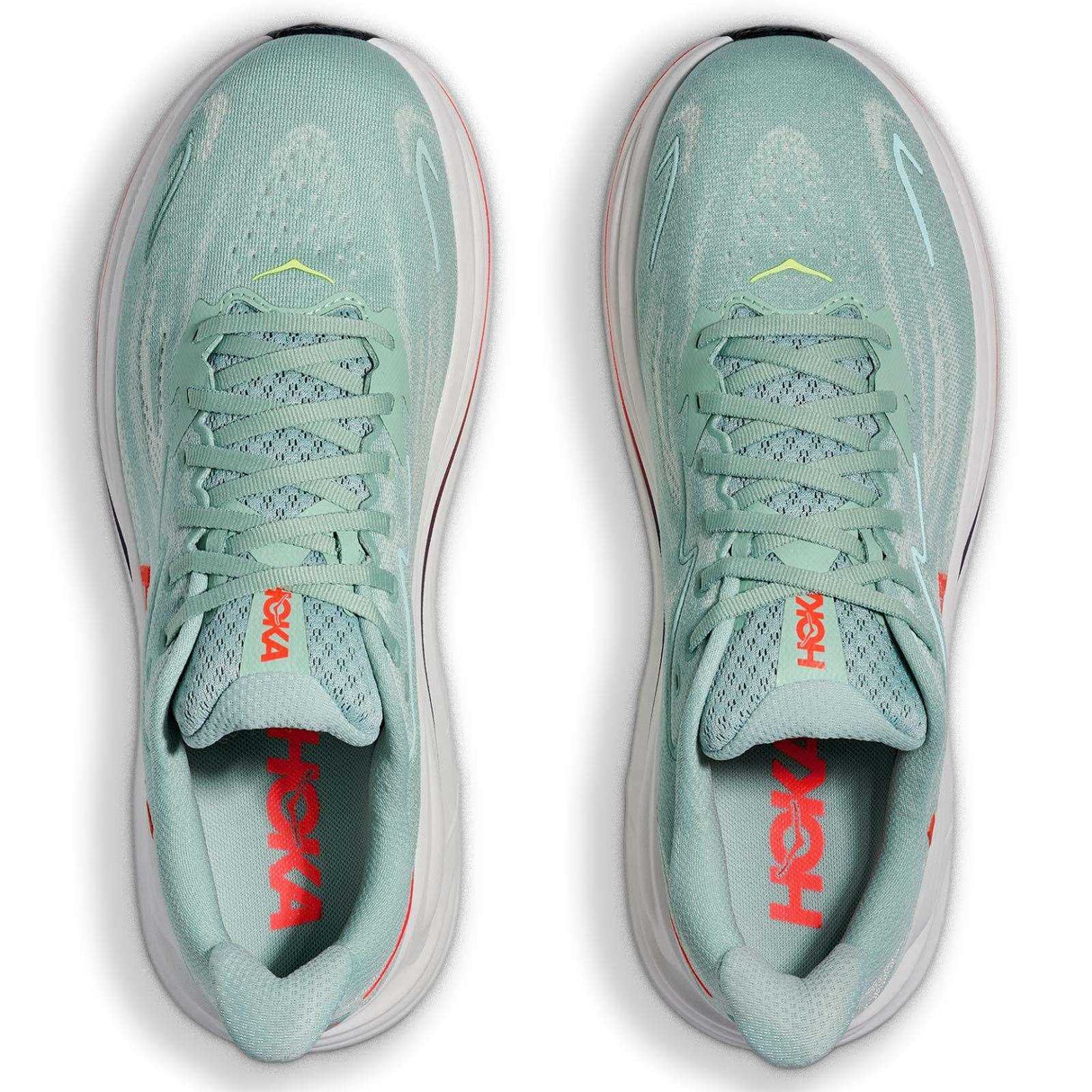 HOKA CLIFTON 10 WIDE MENS GREEN