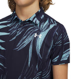 UNDER ARMOUR MPLAY PRINT POLO KIDS NAVY