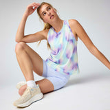 Brooks Wmns Dash Tank Printed Blue