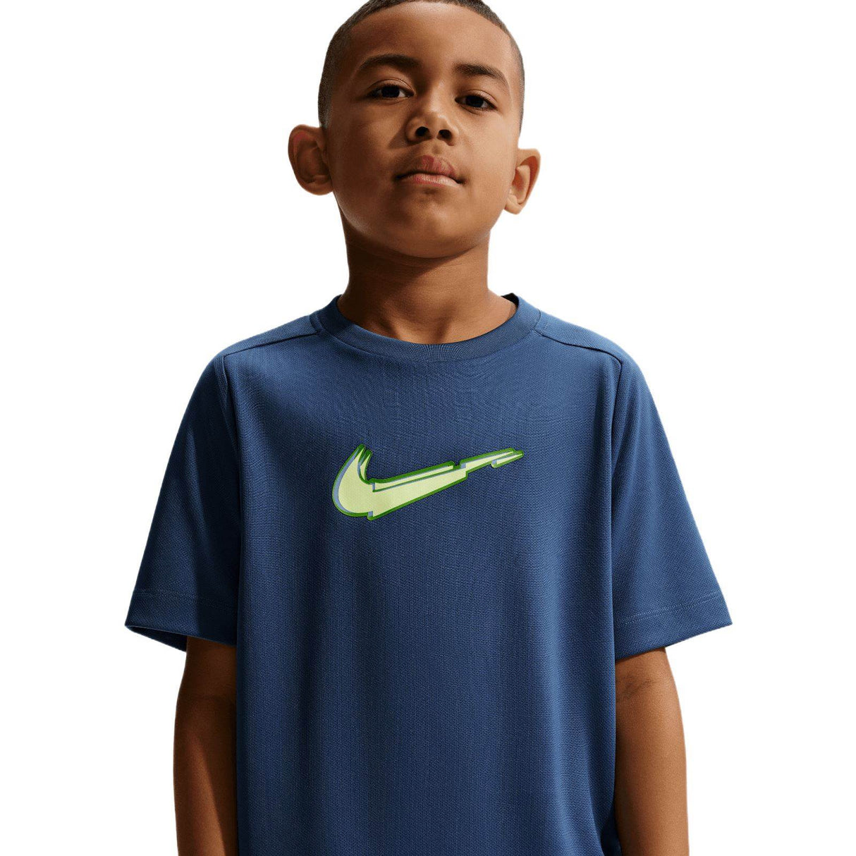 Nike Boys DF MULTI SS TOP BOLD GX Navy