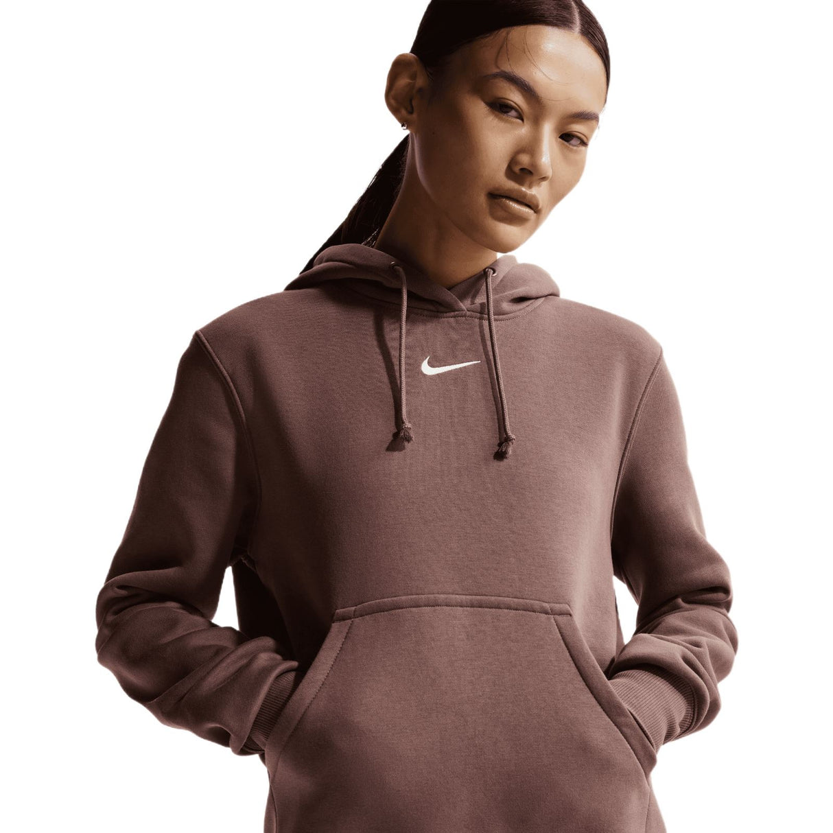 Nike W NSW PHNX FLC STD PO HOODIE Maroon