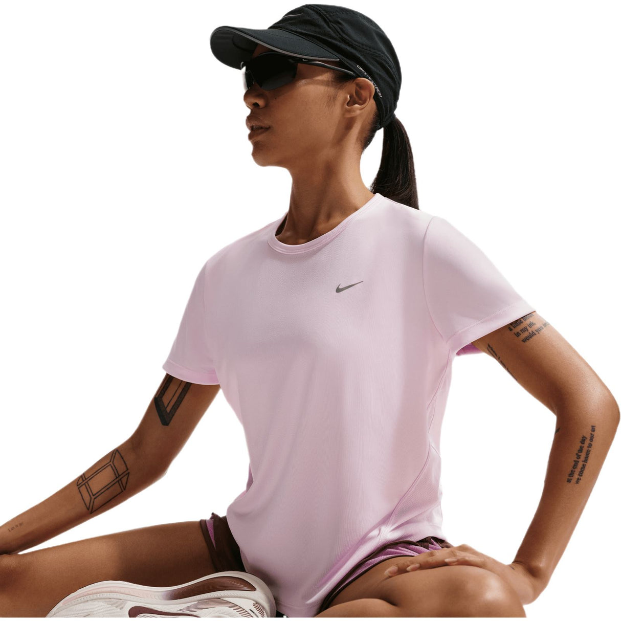 Nike W NK TEMPO DF SS TOP Pink