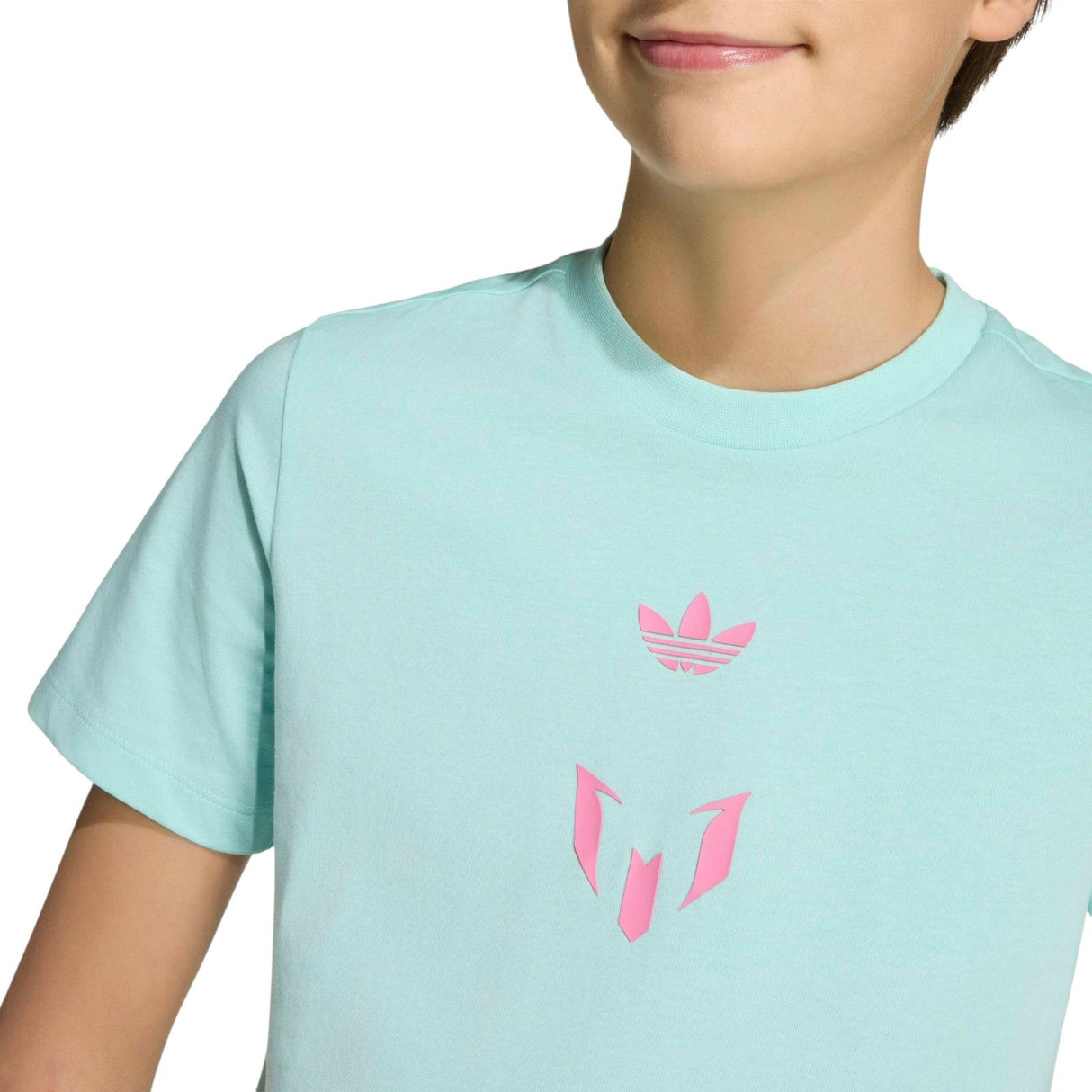 adidas Boys Messi Tref Tee Blue