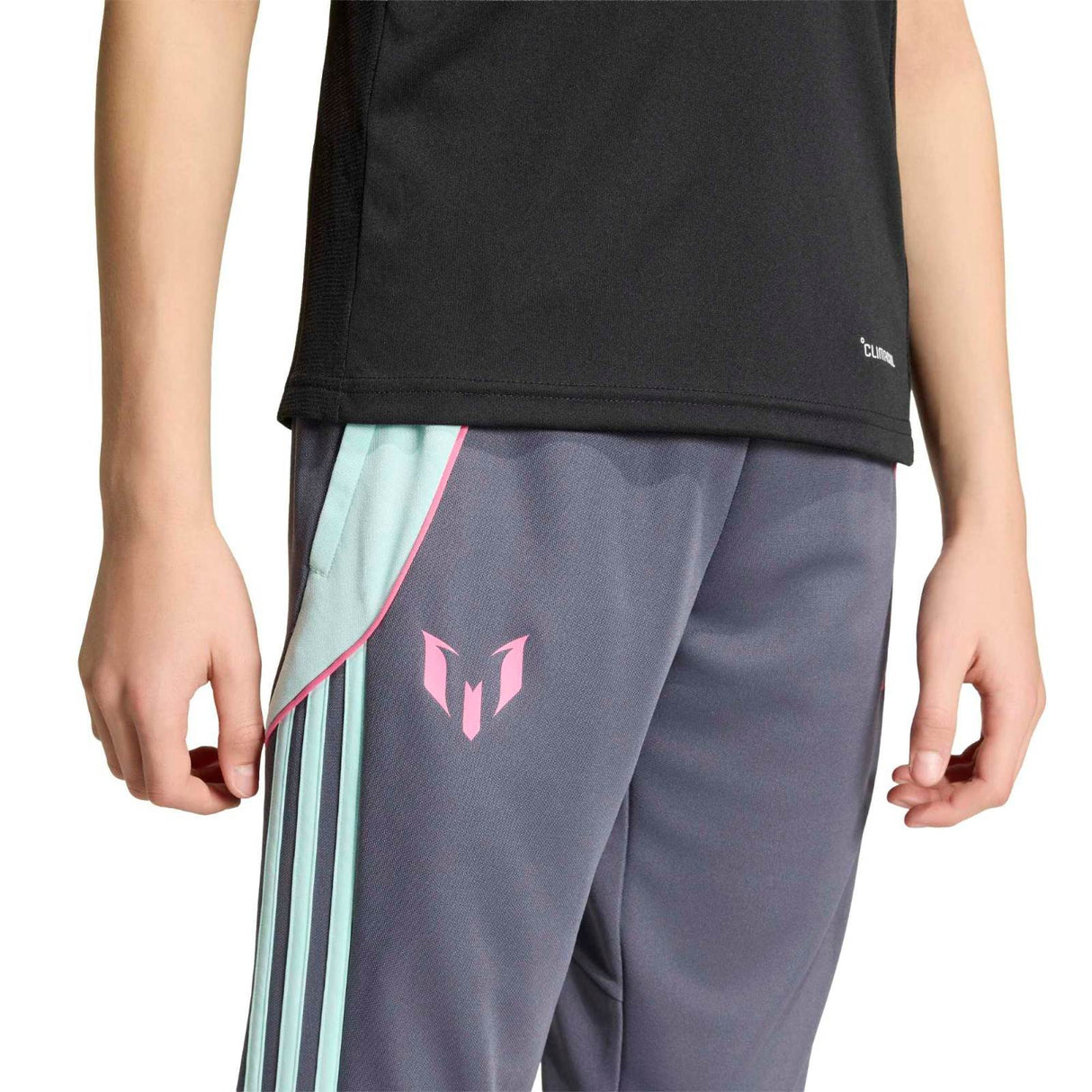 adidas Boys Messi Pants Grey