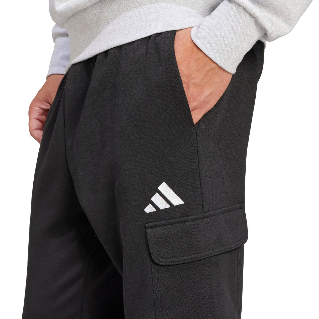 adidas Mens Feelcosy Cargo Pants Black