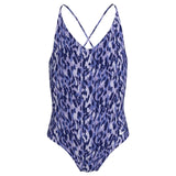 Nike Girls Lace Up OP Swimwear Purple