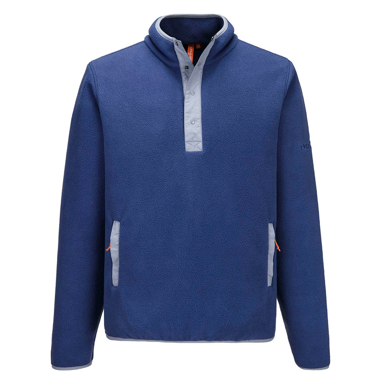 Portwest Mens TICKNOCK Snap HZFleece Blu