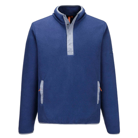 Portwest Mens TICKNOCK Snap HZFleece Blu