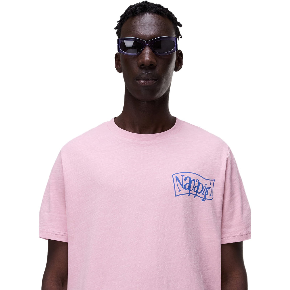 Napapijri Mens S-ELIOR EASY Tee Pink