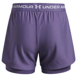 UA Girls Tech Play Up 2n1 Short Purple