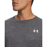 UA Mens Tech Textured SS Tee Grey