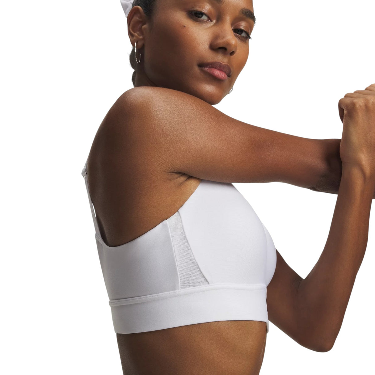 UA Infinity Mid 2.0 Bra White