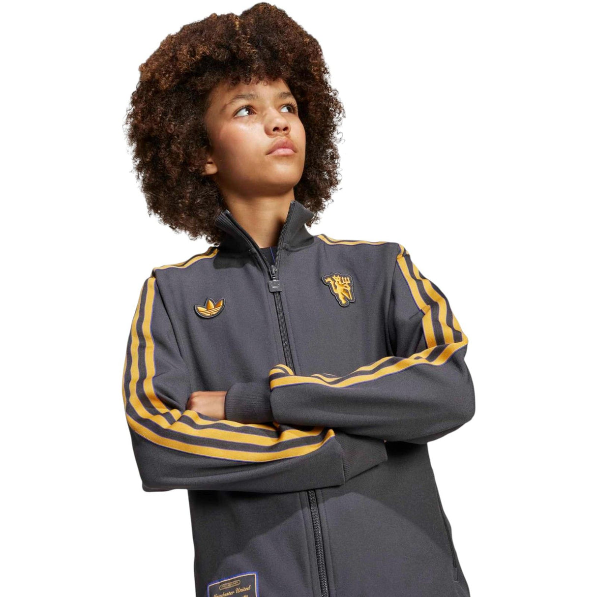 adidas OG MUFC 25 Kid Icon Track Top Blk
