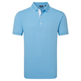 Footjoy Mens Wordmark Pique Blue