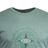UMBRO MENS GLOBE GRAPHIC TEE GREEN