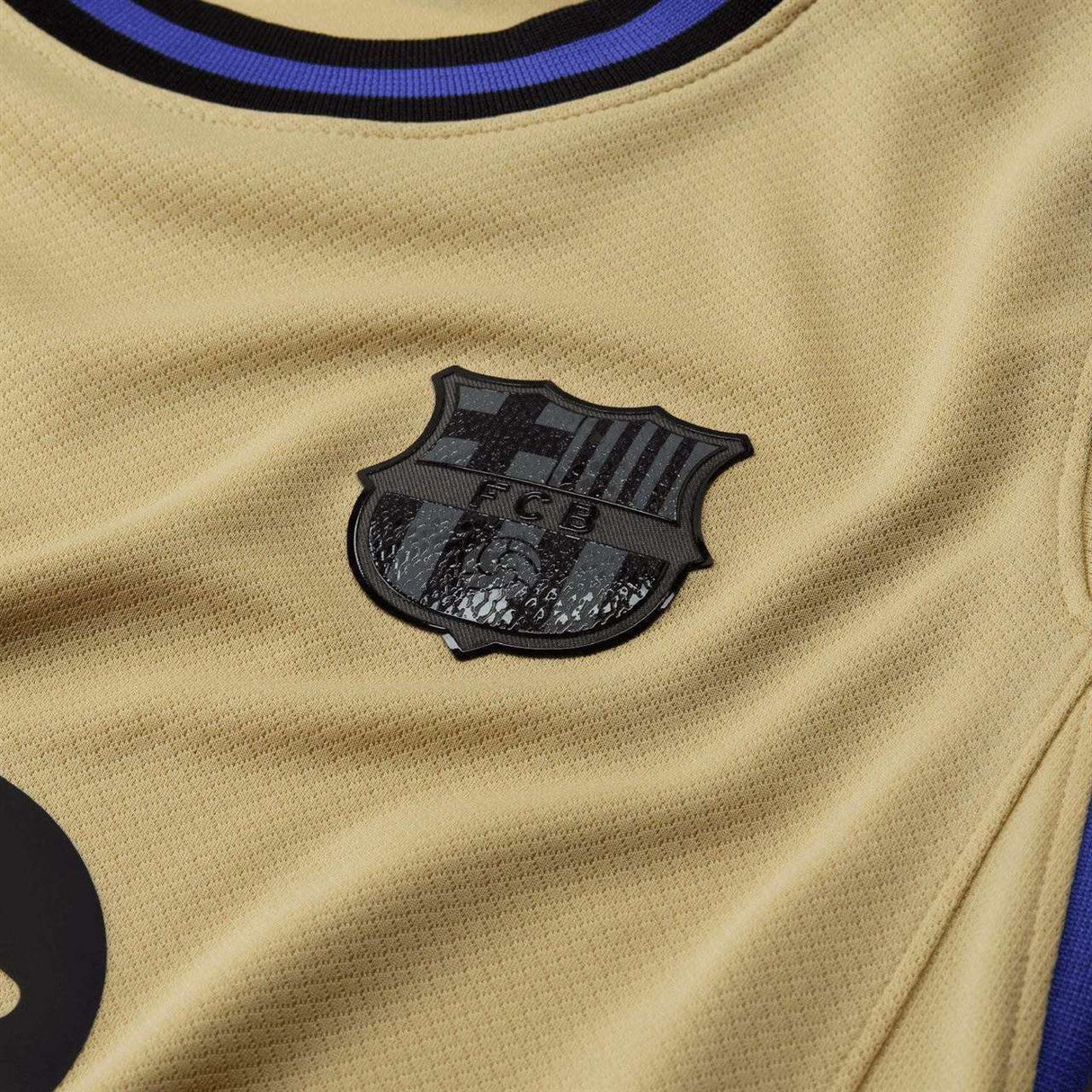 NIKE FCB DF JSY SS STADIUM KIDS AWAY Gld