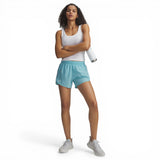 UA Womens Fly By 3in Shorts Blue
