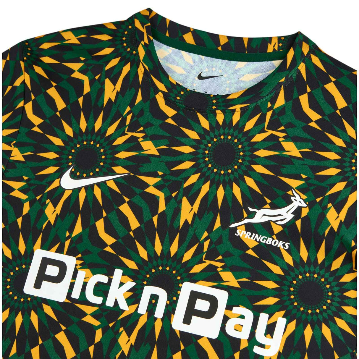 NIKE SPRINGBOKS MNS PRE MATCH SS TOP Blk