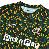 NIKE SPRINGBOKS MNS PRE MATCH SS TOP Blk