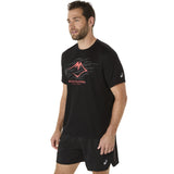 Asics Mens Fujitrail Logo SS Top Black